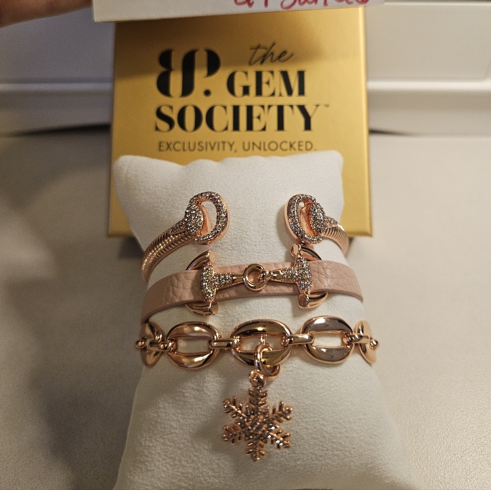 Rose Gold Bracelet Set